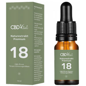 CBD Naturextrakt PREMIUM Öl 18%